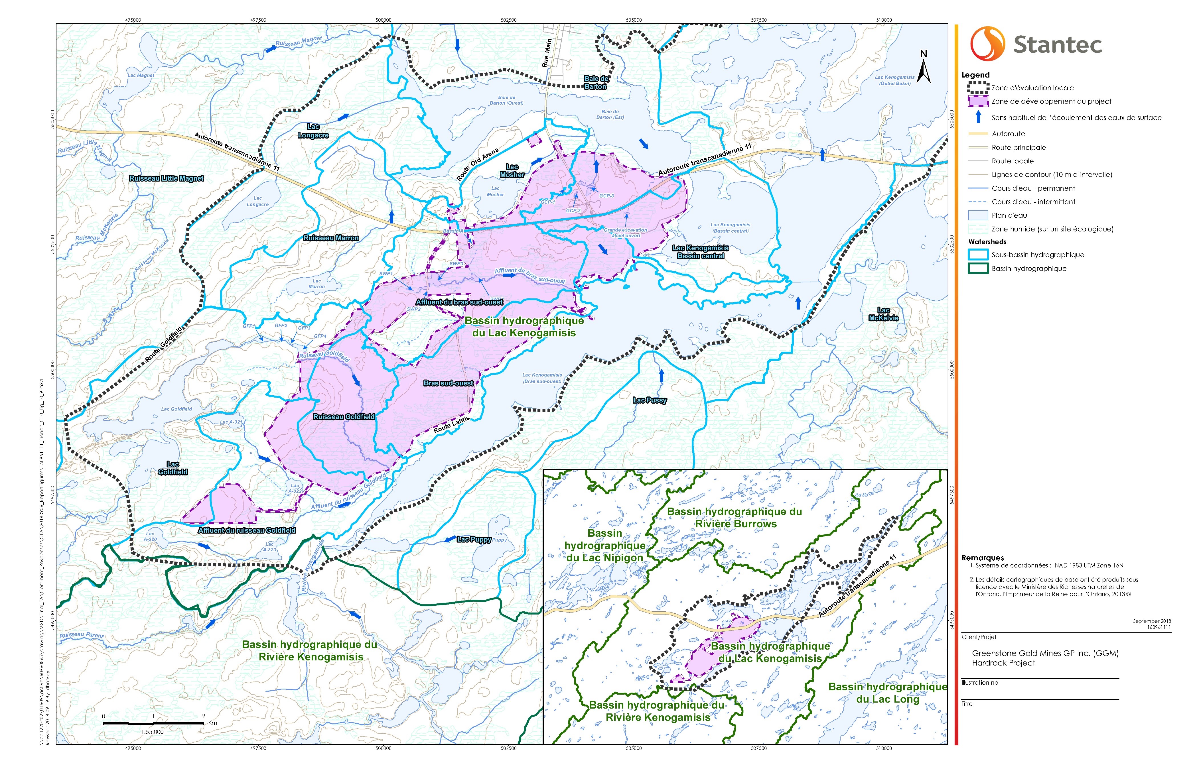 Figure 11 - Carte des sous-bassins hydrographiques