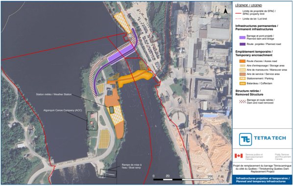 Figure 3: Permanent Infrastructures, Temporary Structures, and Work Areas