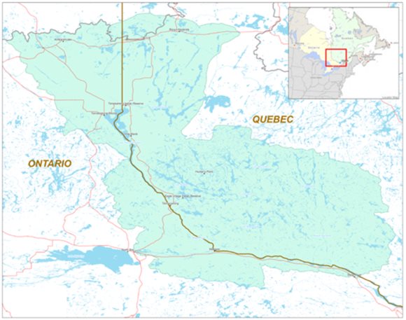 Figure 8: WLFN,KFN,TFN Asserted Rights and Title Area (2013)
