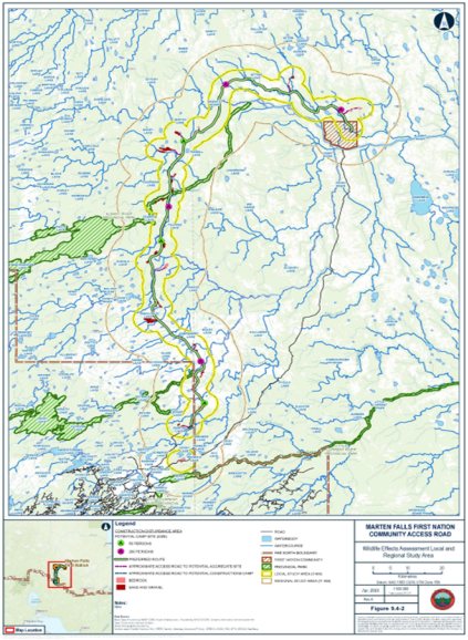 Figure 3: Local and regional study areas for migratory birds