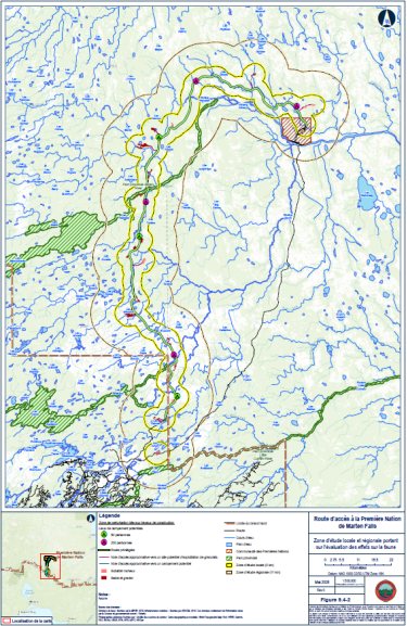 Figure 3 : Zones d'étude locale et régionale pour les oiseaux migrateurs