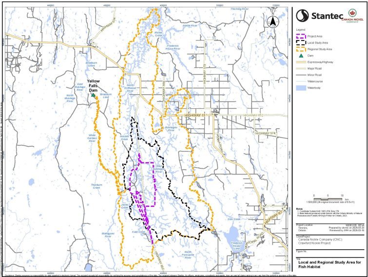 Figure 3: Local and regional study areas for fish and fish habitat