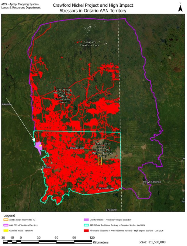 Figure 4: Findings of the 2023 Cumulative Effects Study in AAN Territory (High Impact Scenario)