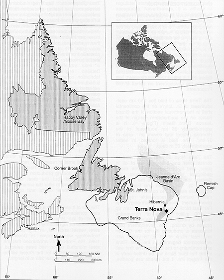 Location of the Terra Nova Development
