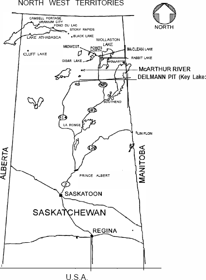 Figure 1: Location of the Proposed McArthur River Project