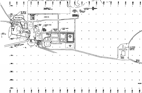Figure 2: Plan du site de la mine et installations de surface