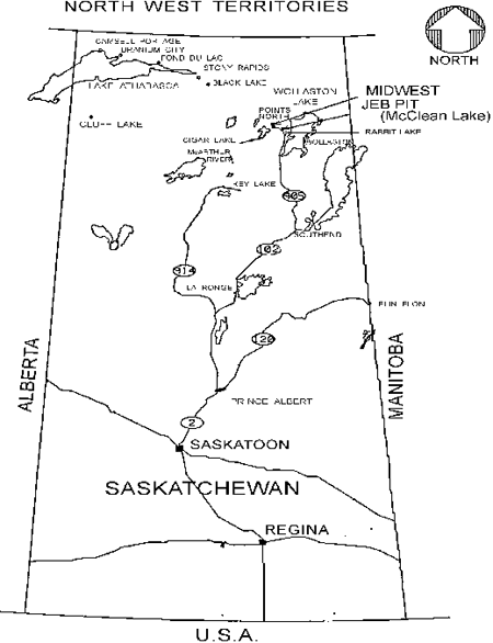 Figure 1: Location of the Proposed Midwest Project as outlined in Section 1.1